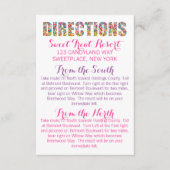 Snoep Thema DIRECTIONS Card Informatiekaartje (Voorkant)