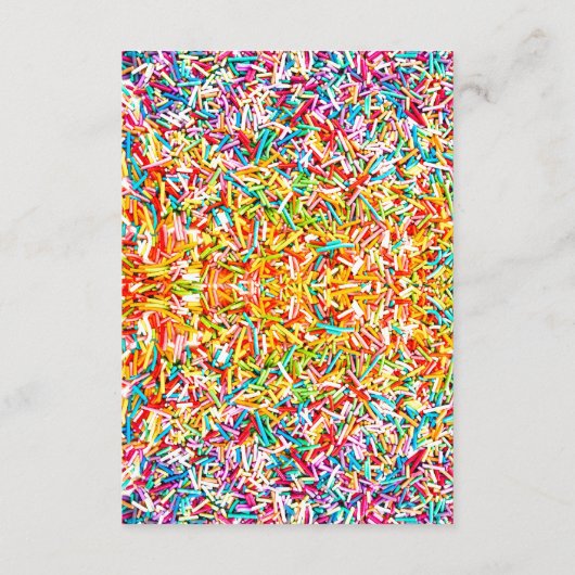 Snoep Thema DIRECTIONS Card Informatiekaartje (Achterkant)