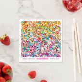 Snoep Thema Party Servet Sprinkles Sweet 16 (Insitu)