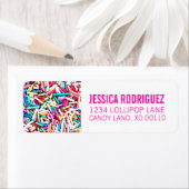 Snoep Thema RETOURADRES LABEL Sprinkles (Insitu)