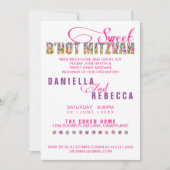 Snoep Thema Sweet B'NOT MITZVAH Joint Party Kaart (Voorkant)