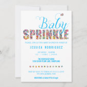 Snoep Theme Baby SPRINKLE Shower Boy Kaart (Voorkant)