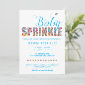 Snoep Theme Baby SPRINKLE Shower Boy Kaart (Staand voorkant)