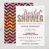 Snoep Theme CUSTOM COLOR Vrijgezellenfeest Party Kaart (Voorkant / Achterkant)