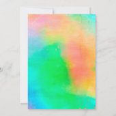 Snoep Theme Meisje's Kleurrijke Regenboog Verjaard Kaart (Achterkant)