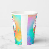 Snoep Theme Meisje's Kleurrijke Regenboog Verjaard Papieren Bekers (Links)