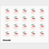 Snoep/Toffee Birthday Goodies Vierkante Sticker (Vel)