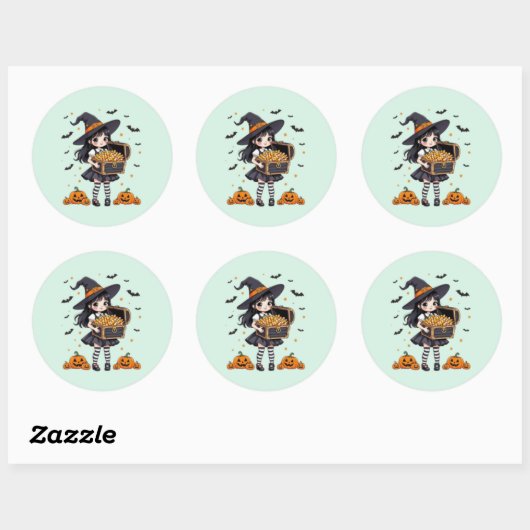 Snoep Treasure Ronde Sticker (Vel)