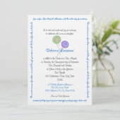 Snoep Treasures Bat Mitzvah Blue Kaart (Staand voorkant)