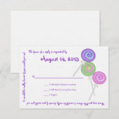 Snoep Treasures Message Text Response Kaart (Voorkant / Achterkant)