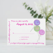 Snoep Treasures Message Text Response Kaart (Staand voorkant)