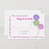 Snoep Treasures Message Text Response Kaart (Voorkant / Achterkant)