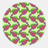 Snoep Tree - Gepersonaliseerd Ronde Sticker (Voorkant)