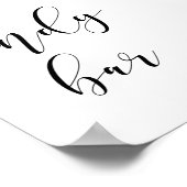 Snoep trouwbord poster (Hoek)