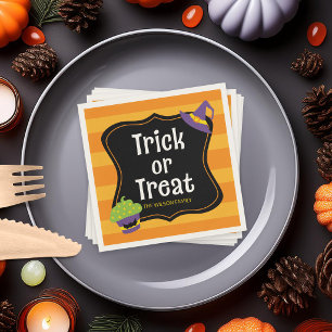 Snoep Truc of Behandeling Halloween Feest Servetten