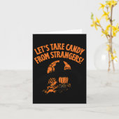 Snoep uit Strangers Funny Halloween 2 Kaart (Gele Bloem)