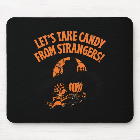 Snoep uit Strangers Funny Halloween 2 Muismat (Voorkant)
