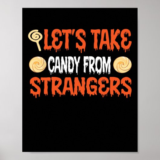 Snoep uit Strangers Funny Halloween 4 Poster (Voorkant)