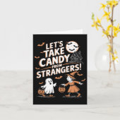 Snoep uit Strangers Funny Halloween 5 Kaart (Gele Bloem)