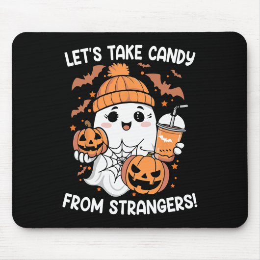 Snoep uit Strangers Funny Halloween 6 Muismat (Voorkant)