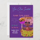 Snoep Uitnodiging grond (Voorkant)