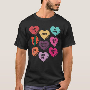 Snoep Valentijn dag harten Mannen Vrouwen Leraren  T-shirt