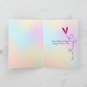 snoep Valentijn hark met gedraaide rand Kaart (Binnen)