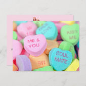 snoep Valentijn harten Briefkaart (Voorkant / Achterkant)