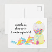 Snoep van artikelen voor verwijzing van onroerend  briefkaart (Voorkant / Achterkant)