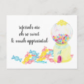 Snoep van artikelen voor verwijzing van onroerend  briefkaart (Voorkant)