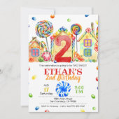 Snoep van Candyland Uitnodiging tot het indienen v (Voorkant)