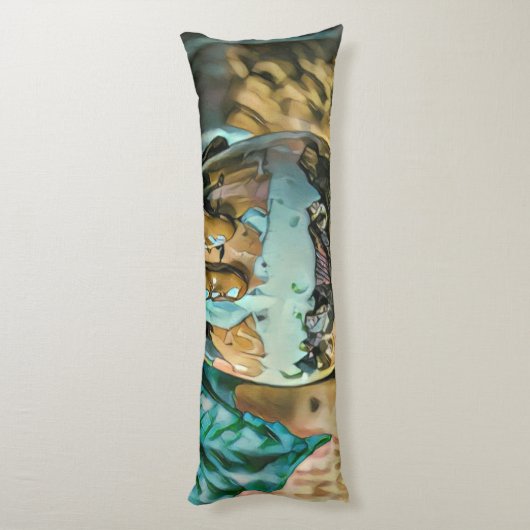 Snoep van de chocolade-ijswinkel lichaamskussen (Achterkant (Verticaal))