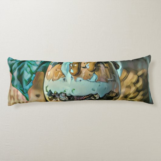 Snoep van de chocolade-ijswinkel lichaamskussen (Achterkant)