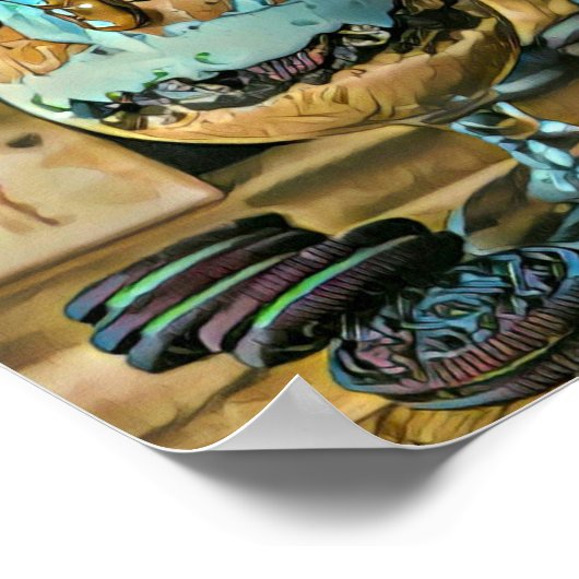 Snoep van de chocolade-ijswinkel poster (Hoek)