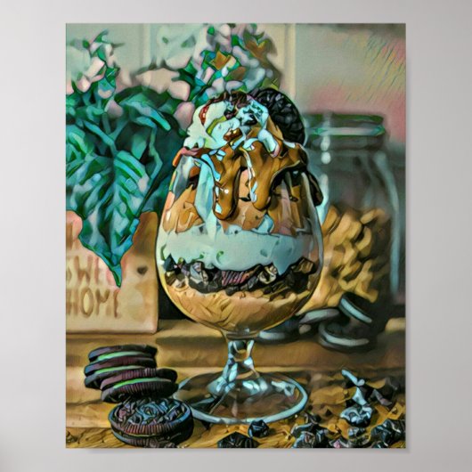 Snoep van de chocolade-ijswinkel poster (Voorkant)