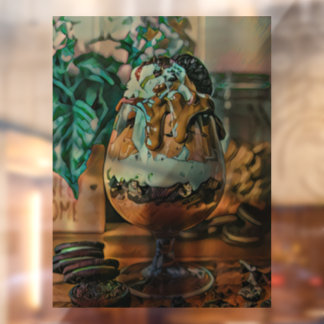 Snoep van de chocolade-ijswinkel raamsticker