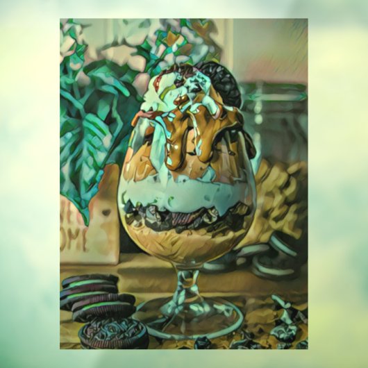 Snoep van de chocolade-ijswinkel raamsticker (Vel 3)