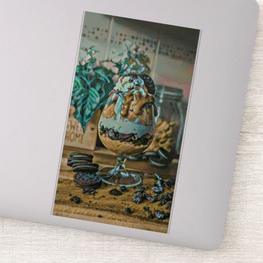 Snoep van de chocolade-ijswinkel sticker (Detail)