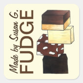 Snoep van de huiskruid vierkante sticker (Voorkant)