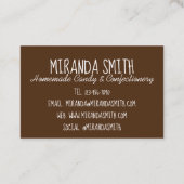 Snoep van de huiskruid visitekaartje (Achterkant)