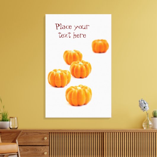 Snoep van de pompoen canvas afdruk (Insitu (Woonkamer))