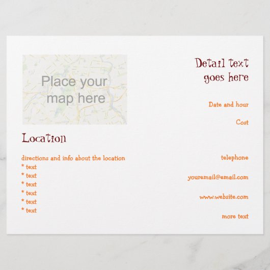 Snoep van de pompoen flyer (Achterkant)