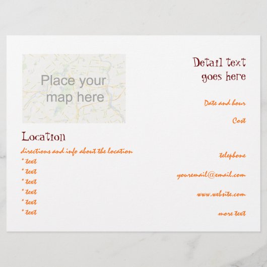 Snoep van de pompoen flyer (Achterkant)