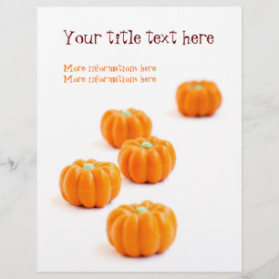 Snoep van de pompoen flyer