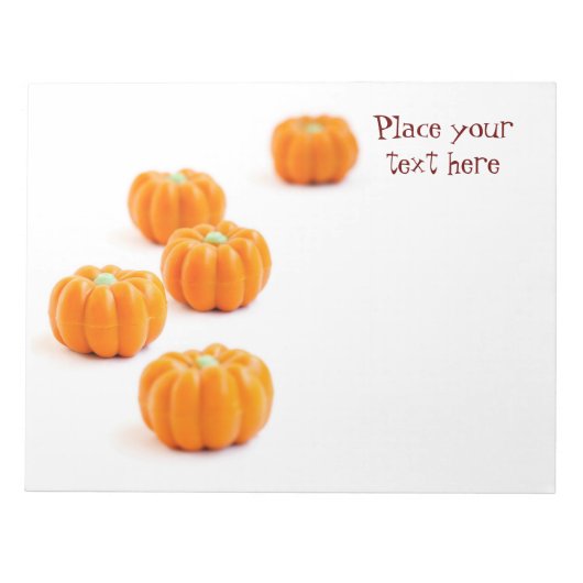 Snoep van de pompoen notitieblok (Voorkant)