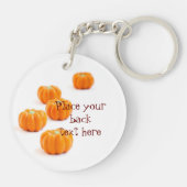 Snoep van de pompoen sleutelhanger (Achterkant)