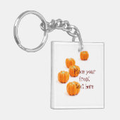 Snoep van de pompoen sleutelhanger (Voorkant Links)