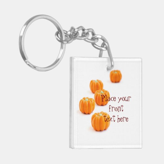 Snoep van de pompoen sleutelhanger (Voorkant Links)