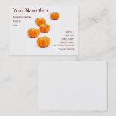 Snoep van de pompoen visitekaartje (Voorkant / Achterkant)