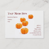 Snoep van de pompoen visitekaartje (Voorkant)